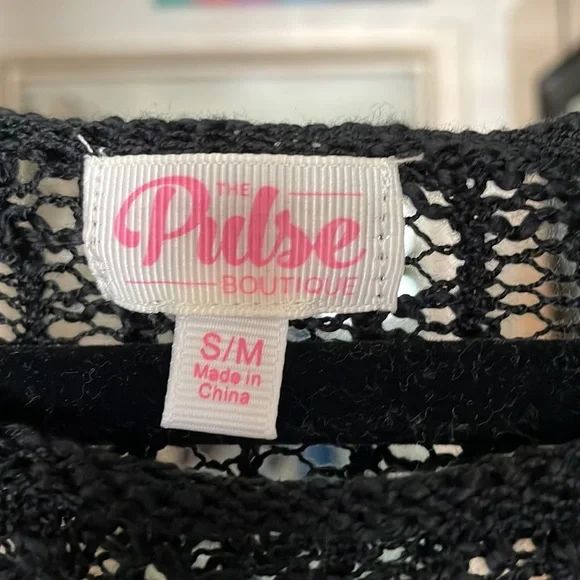 Black Crochet Women’s Cover-Up - Picture 3 of 3